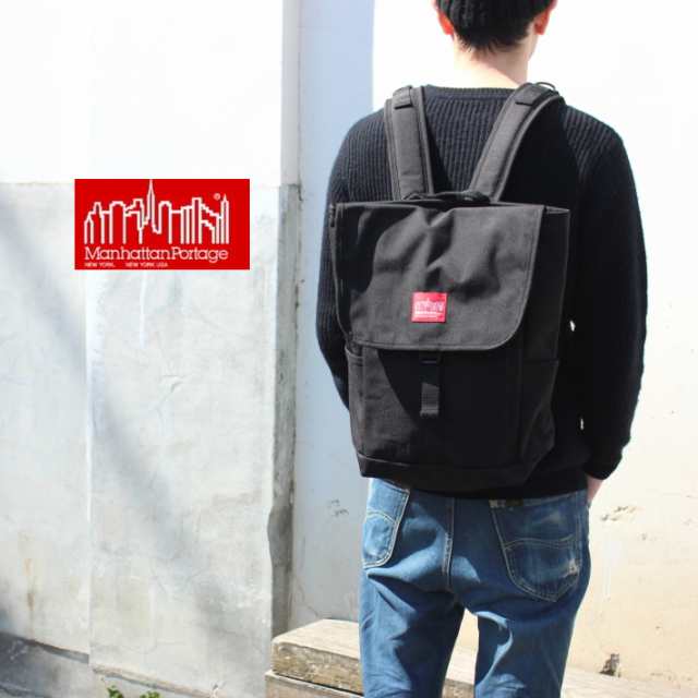 定番 マンハッタンポーテージ Manhattan Portage バッグ ワシントン SQ バックパック JR WASHINGTON SQ  BACKPACK JR ブラック 1220-JR BL｜au PAY マーケット